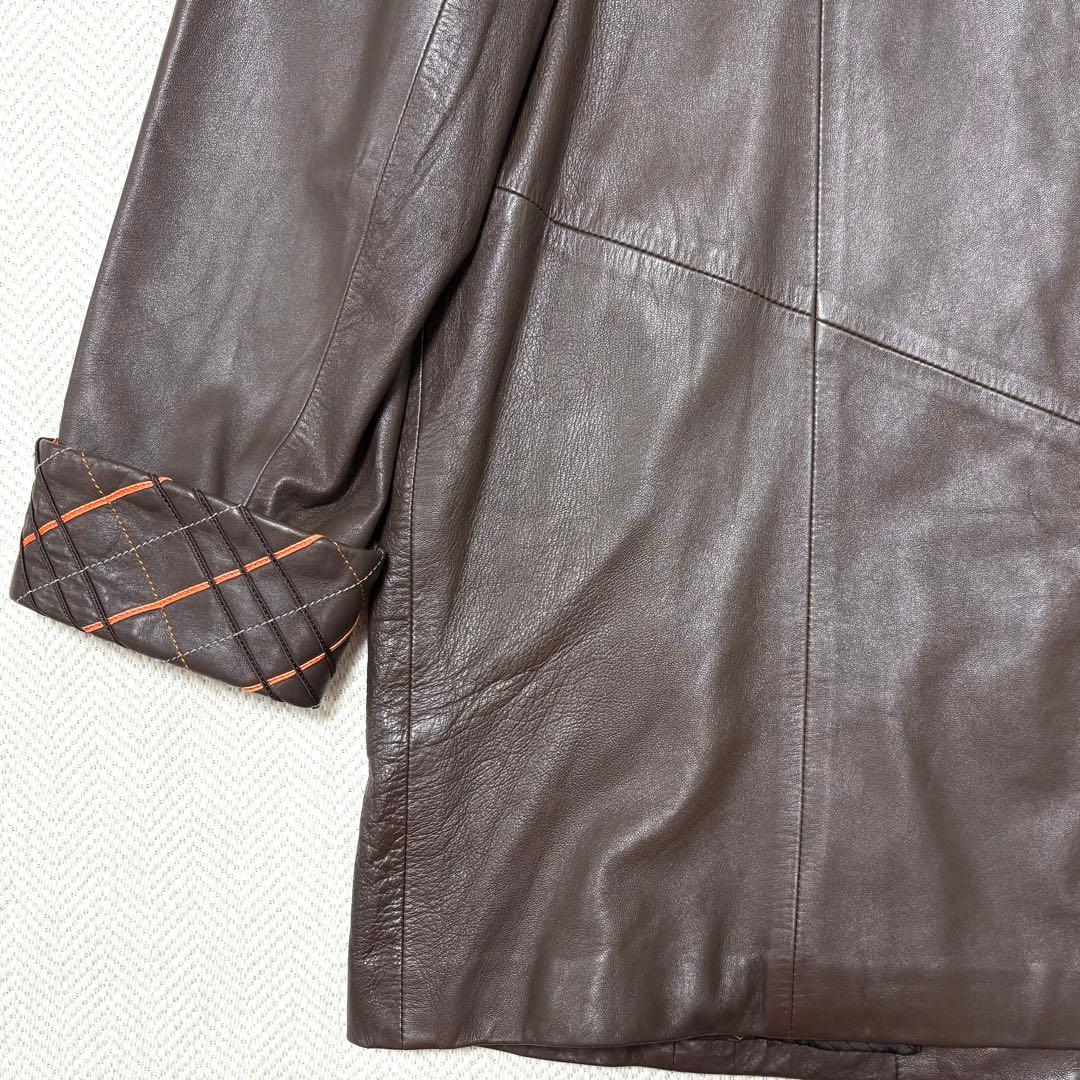 極美品 PIERRE BALMAIN VINTAGE ナッパレザー レザーコート