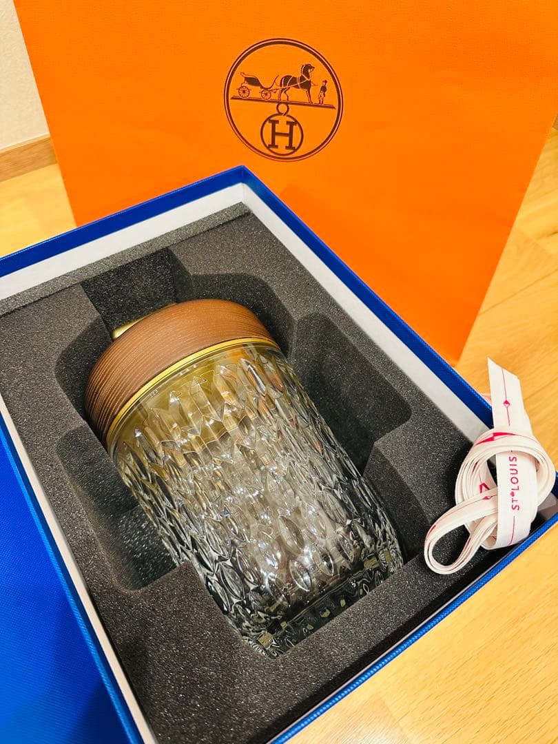 【未使用】HERMES サンルイ FOLIA どんぐりランプ ブラウン