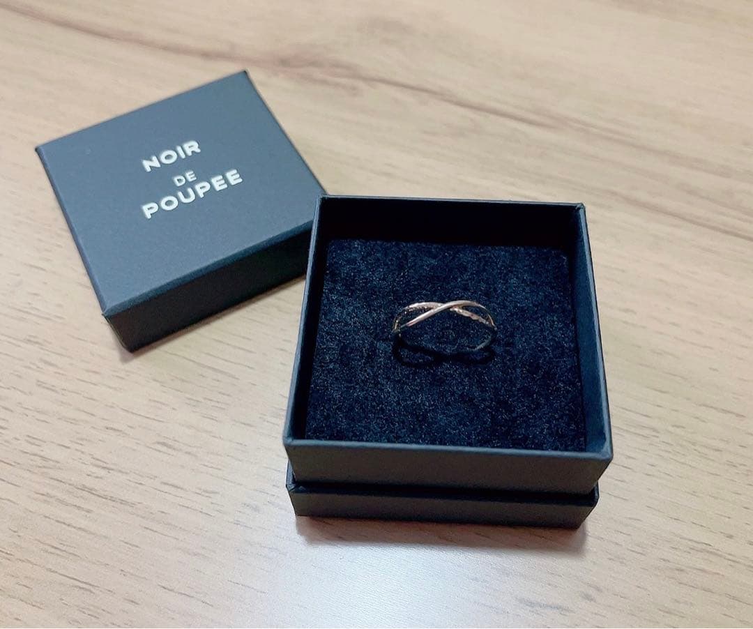 ノワールドプーぺ 交差 ゴールドリングK10