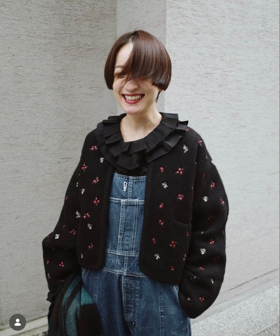 CREDONA クレドナFLOWER KNIT JACKET