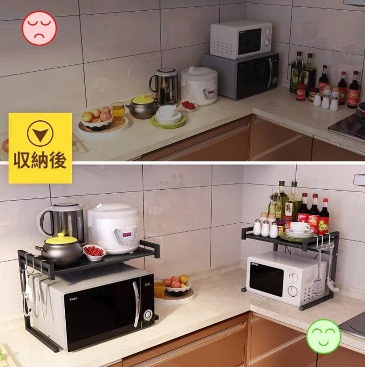 ❤科学的構造に基づいた設計で地震にも強く安心安全♪❤高耐荷重30kg❣レンジ台