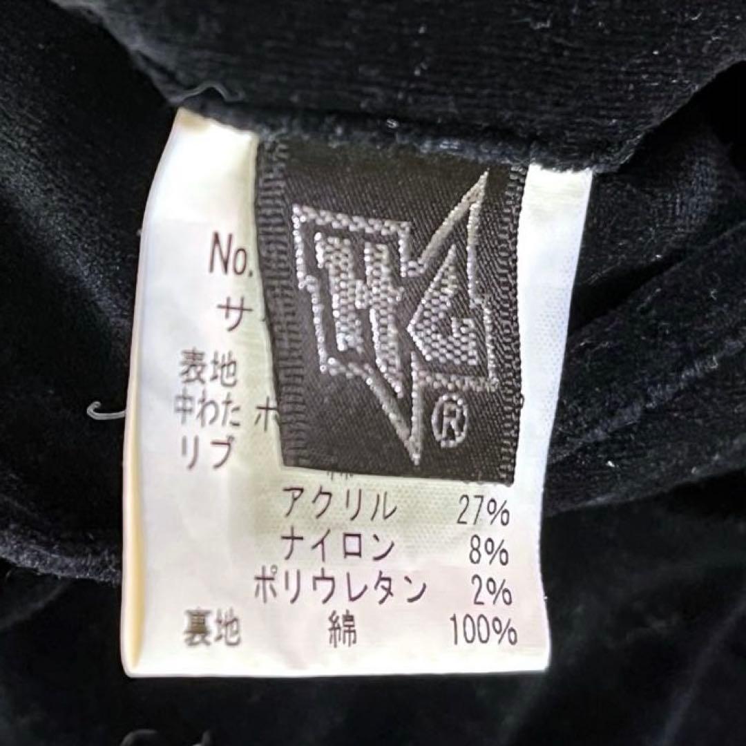 希少ヒステリックグラマー刺繍ベロアリバーシブルブルゾンパープルブラックF