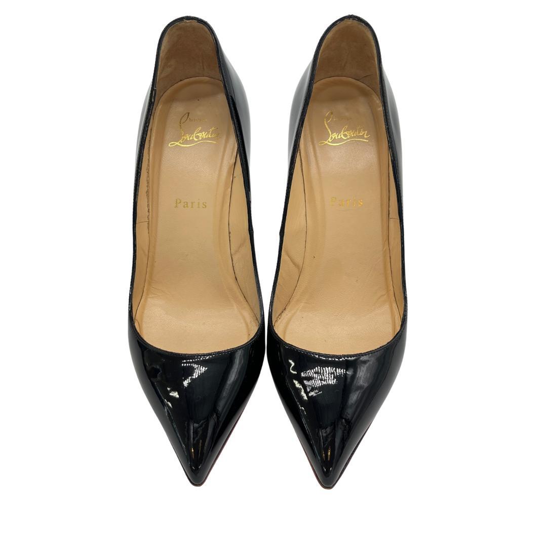 Christian Louboutin パンプス 黒 エナメル 24.5㎝