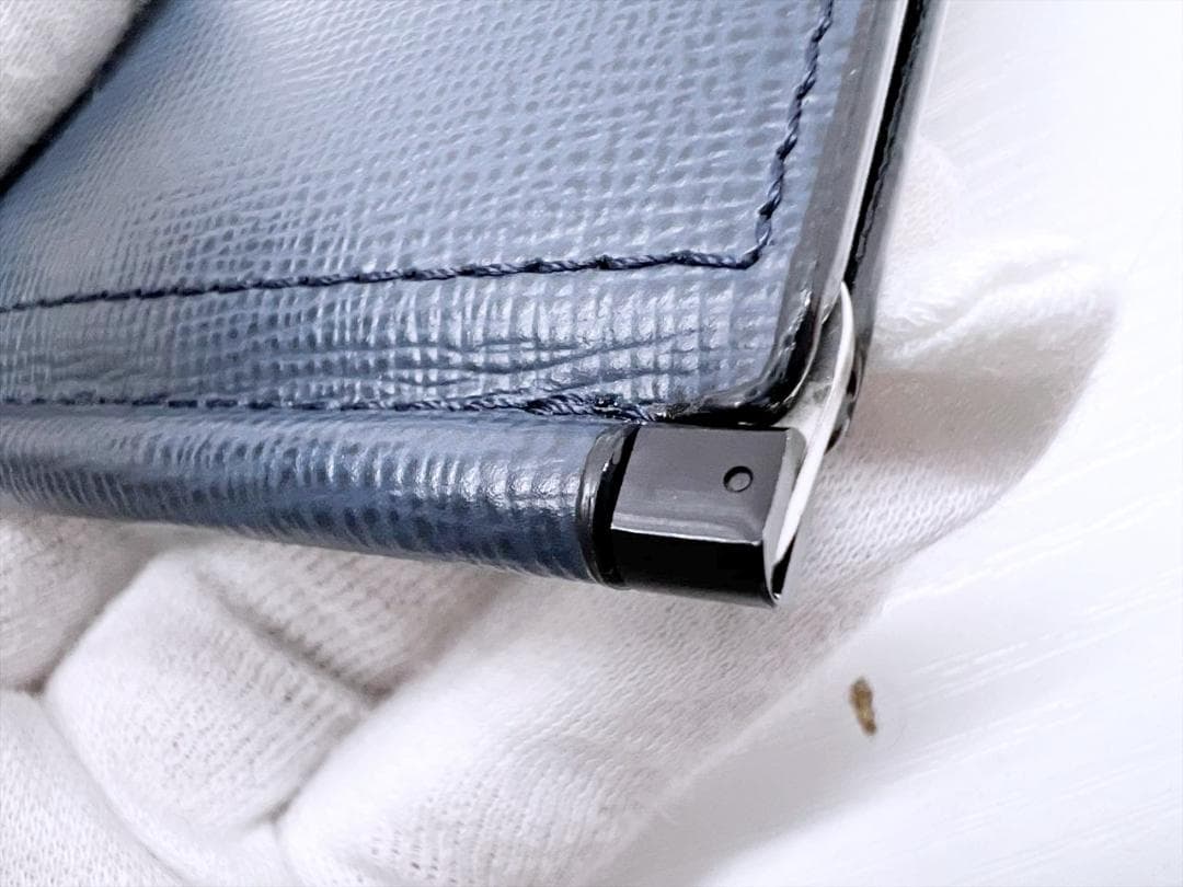 未使用保管　valextra　ヴァレクストラ　マネークリップ　ネイビー