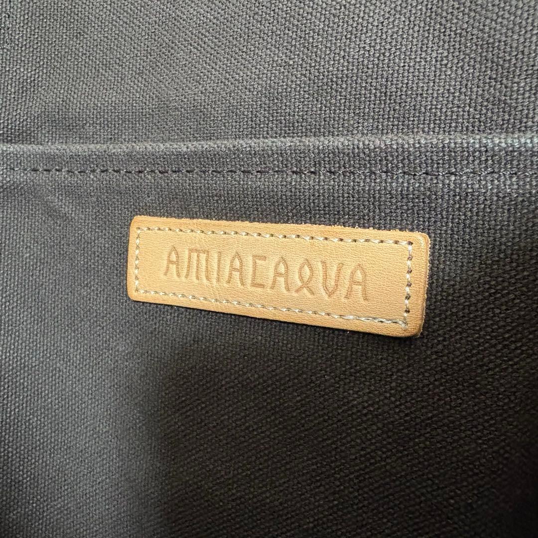 AMIACALVA キャンバストートバッグLARGE ダークブラウンユニセックス