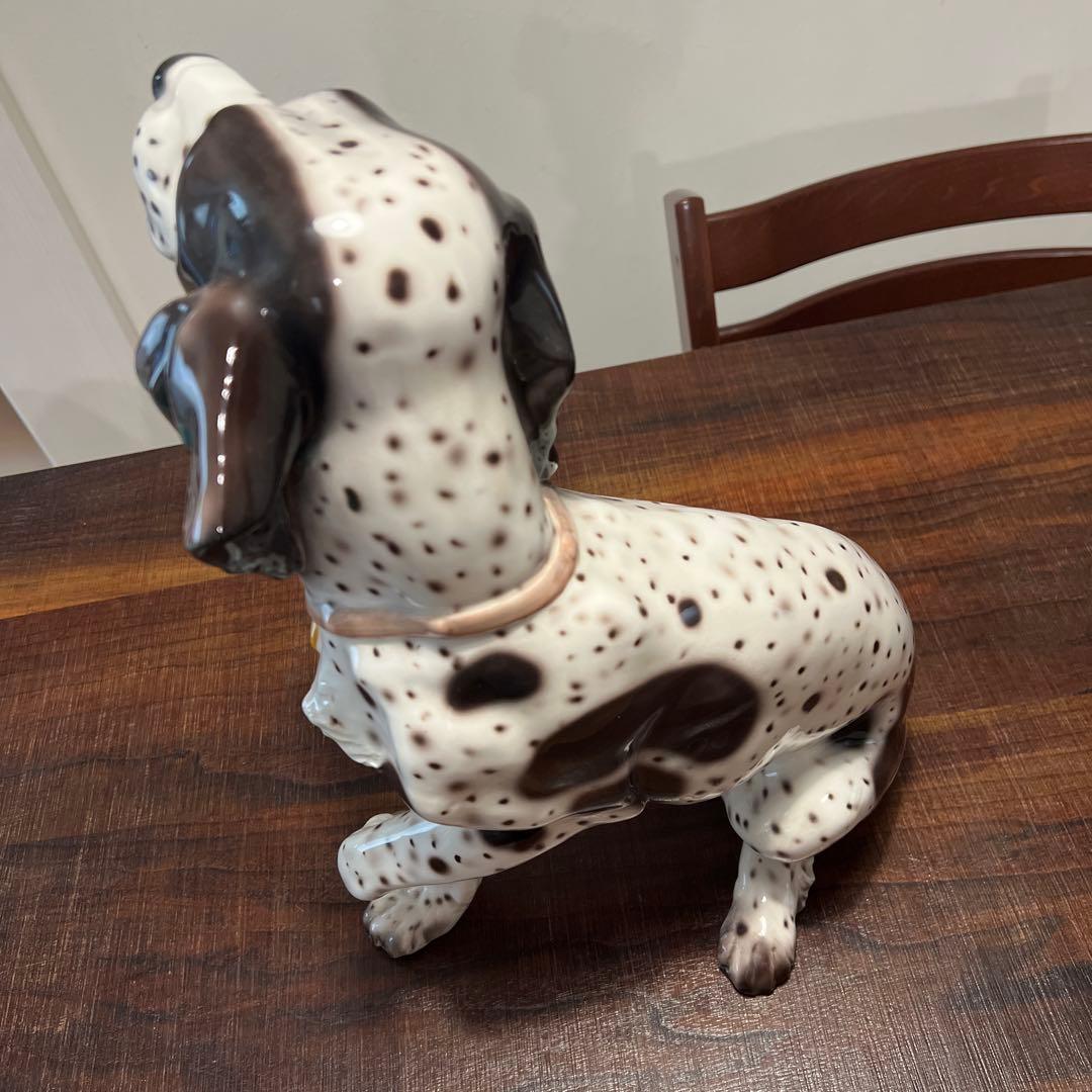 イタリア製✨ダルメシアン　置物 犬 陶器 インテリア オブジェ