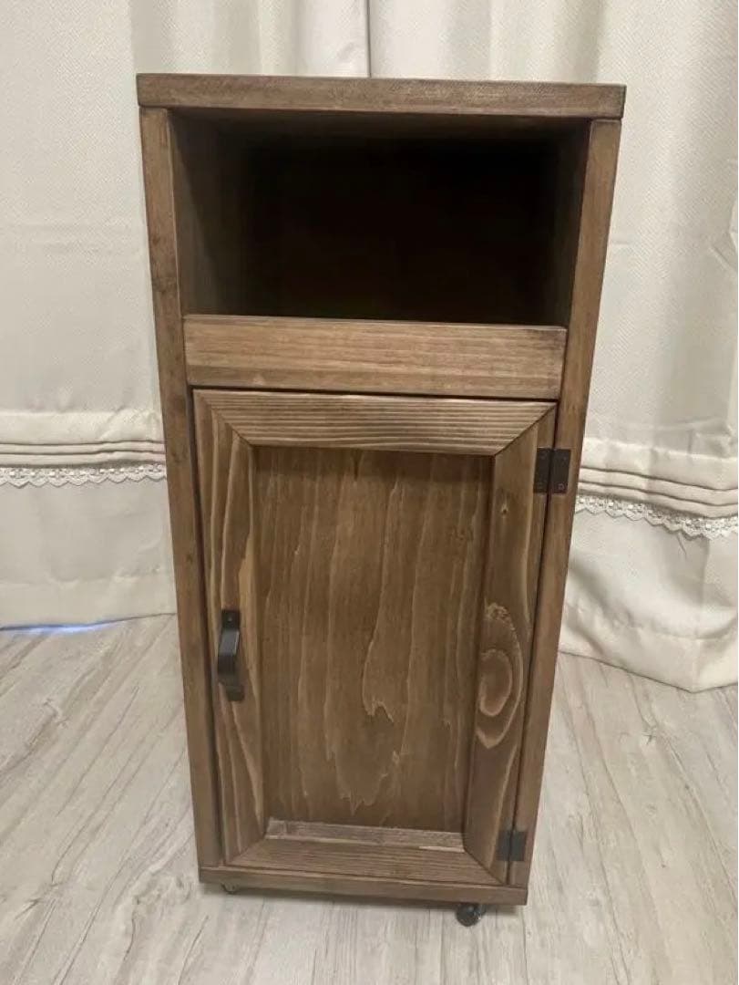 ゴミ箱　ヴィンテージ　アンティーク　ダストボックス　ウォルナット　木製