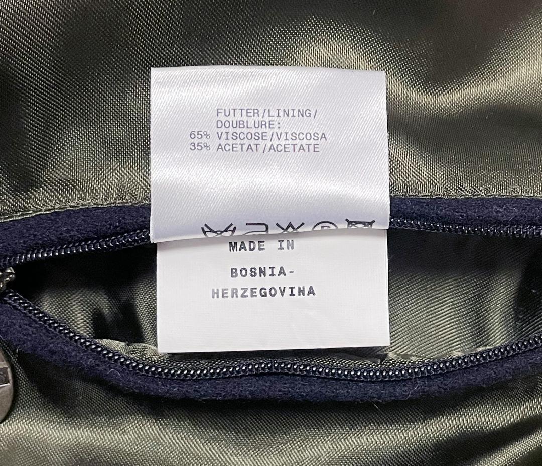 定価8万円 シュタインボック HIMALAYA 最高級アルパカ混ローデンコート紺