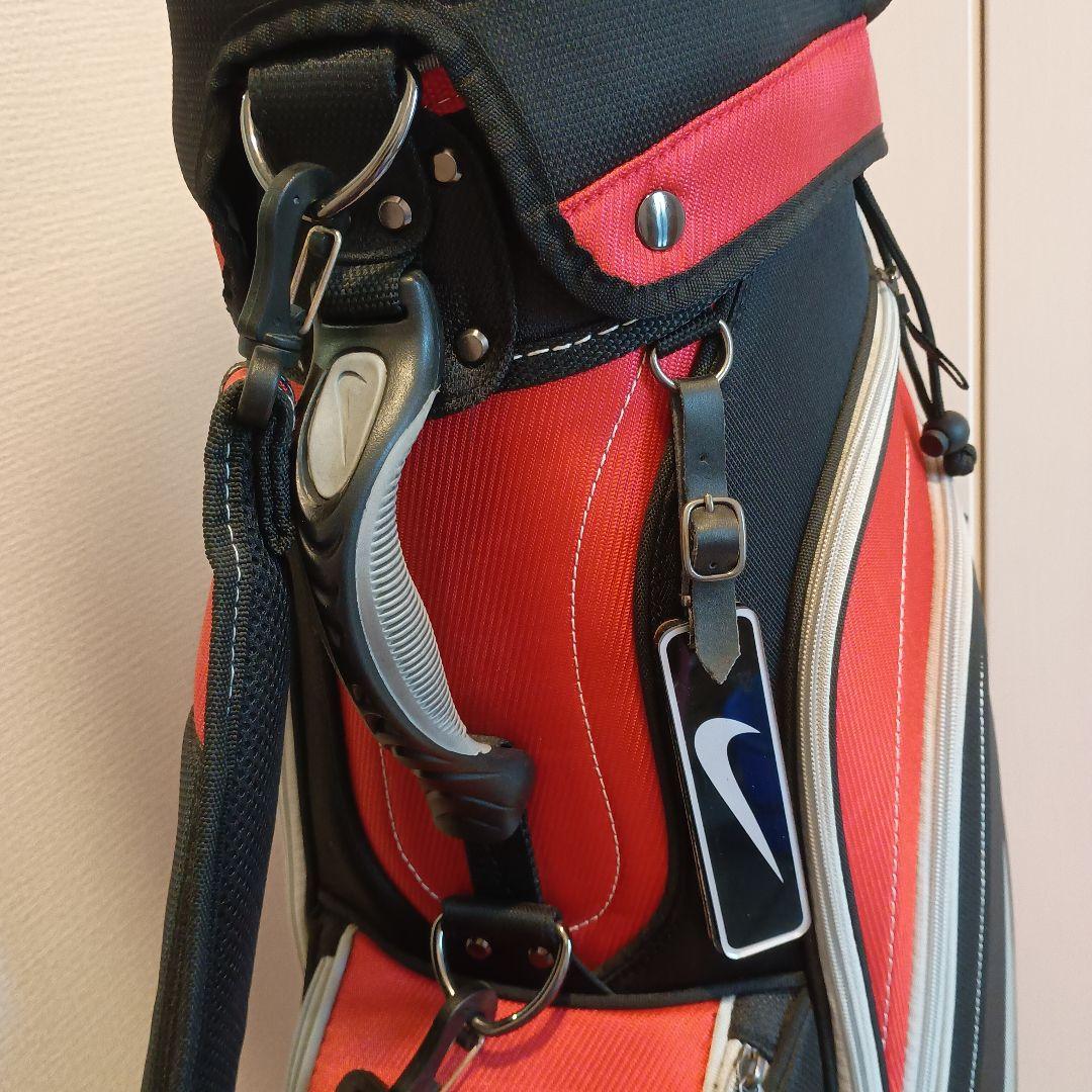 Nike ゴルフ キャディバッグ 黒/赤 4分割 8.5型