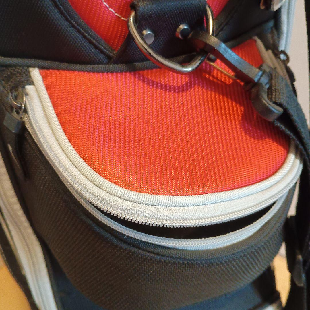 Nike ゴルフ キャディバッグ 黒/赤 4分割 8.5型