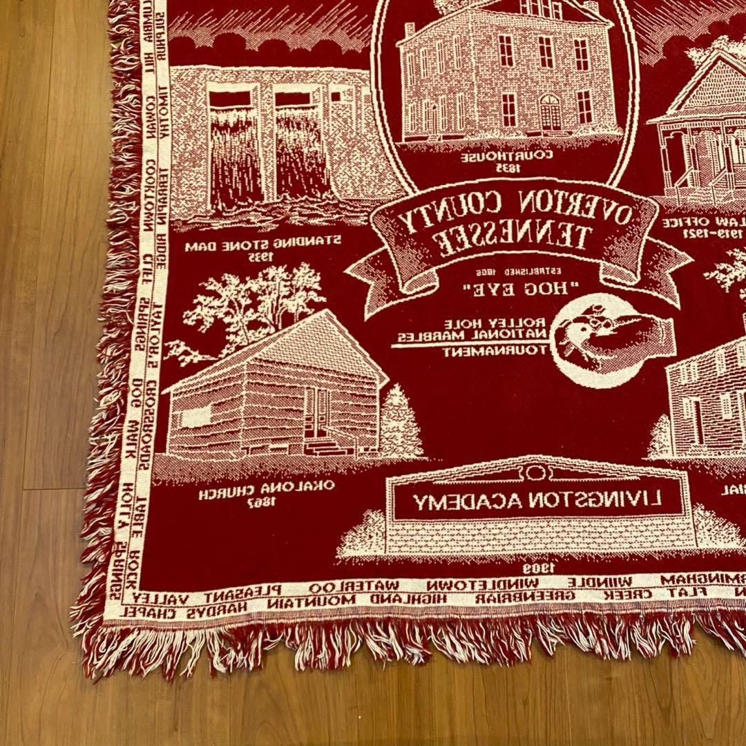 【美品】USA 郷土柄 ゴブランラグ 大判 タペストリー 160×120