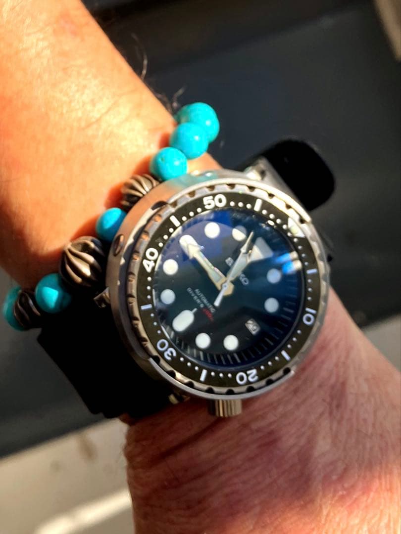 7s26-0020ベースカスタムミニツナ缶自動巻4r36美品完動品SKX007