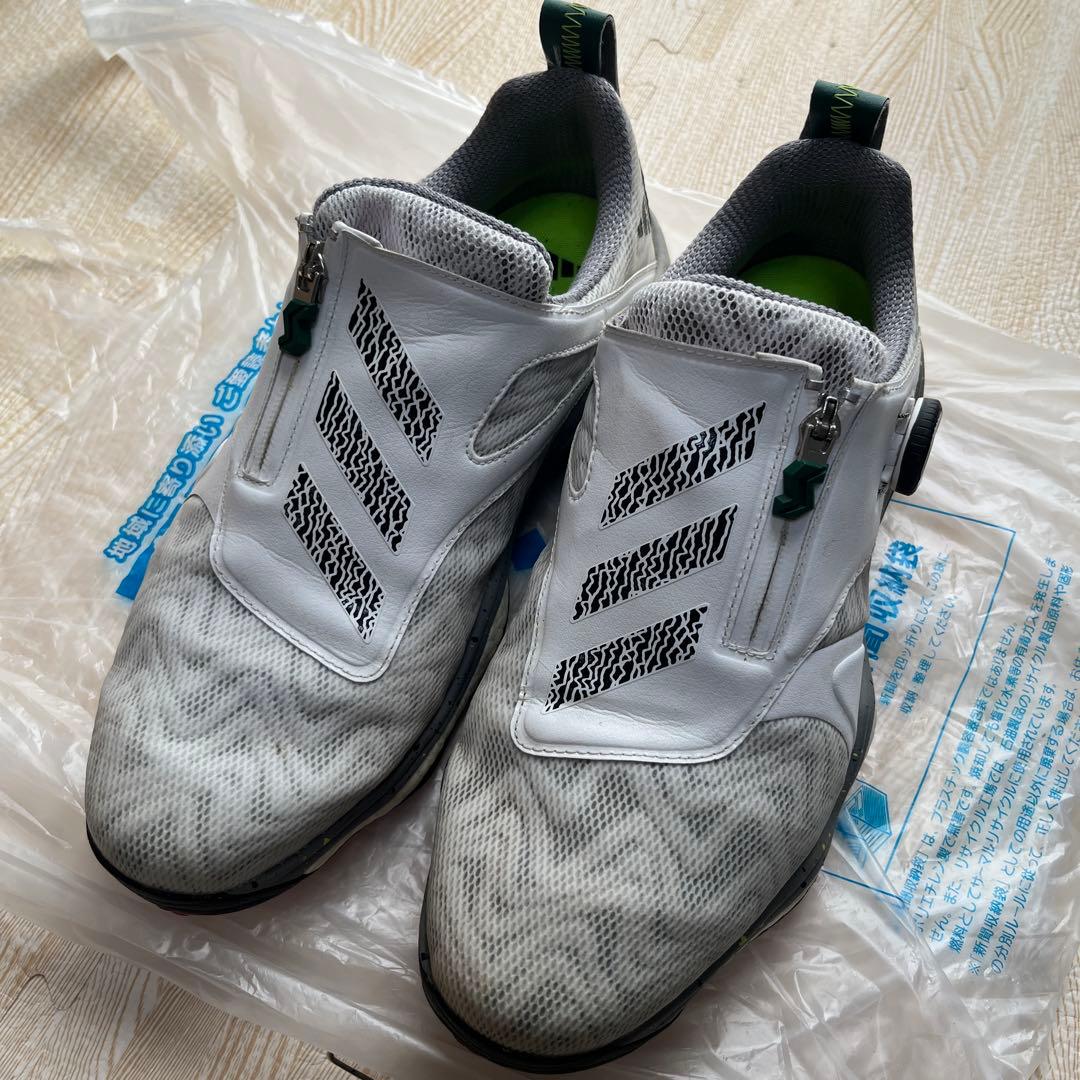 adidas コードカオス 25 BOA ホワイトシルバーメットカレッジグリーン