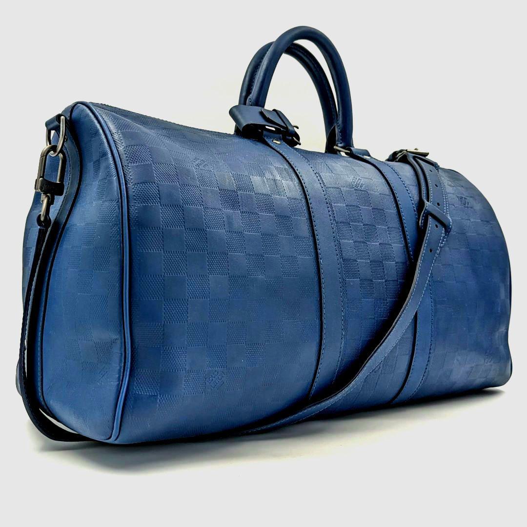 ルイヴィトン ダミエアンフィニ キーポルバンドリエール 45 ボストンバッグ