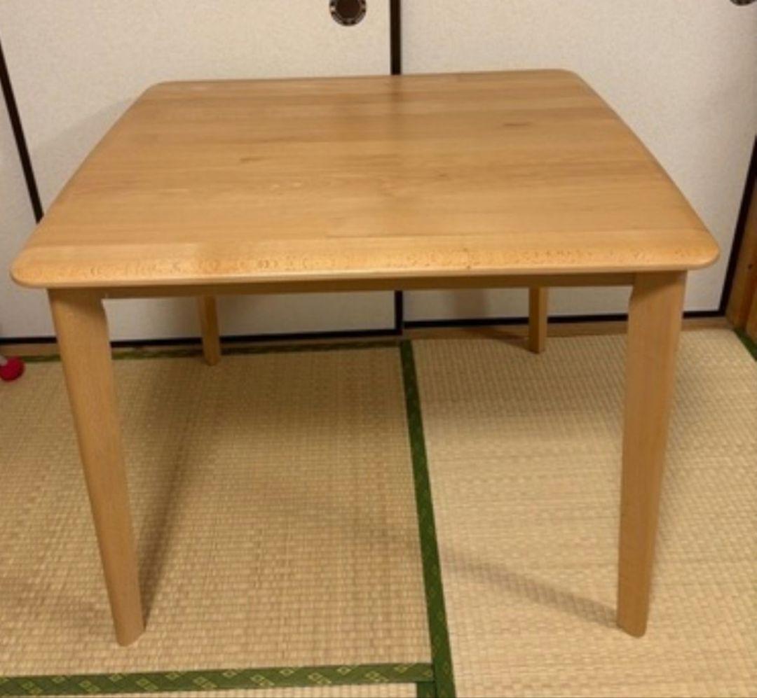 【関東限定】ニトリ Nコレクション 天然木テーブル 90cm ナチュラル