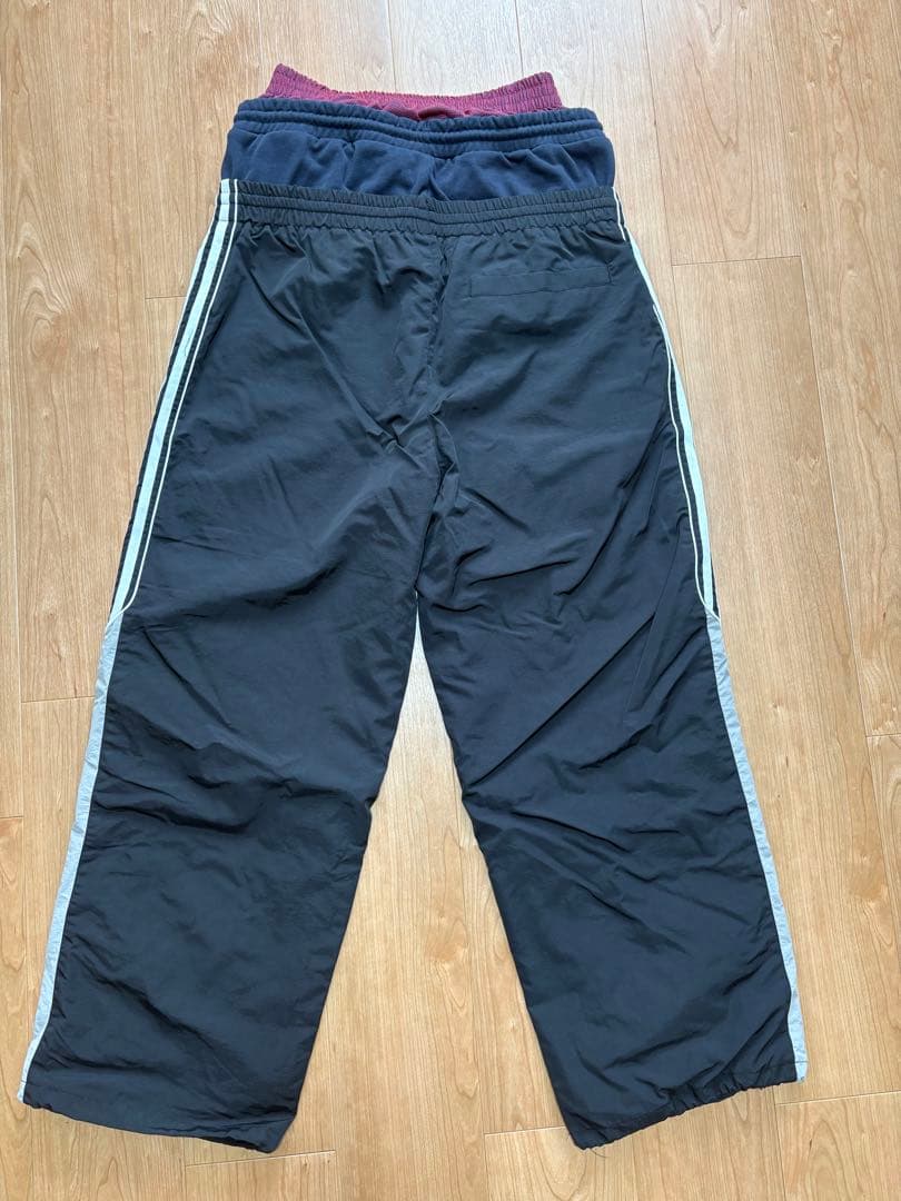 パンツ Protocol Index LAYERED TRACK PANTS / BLK