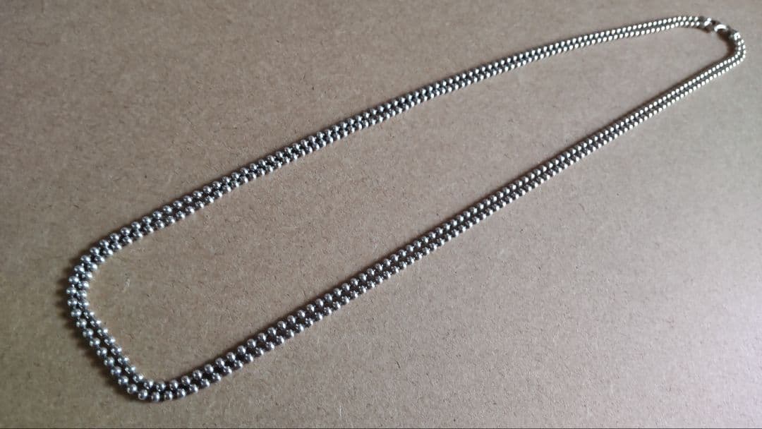 GUCCI グッチ２重ボールチェーン ネックレス 約51cm