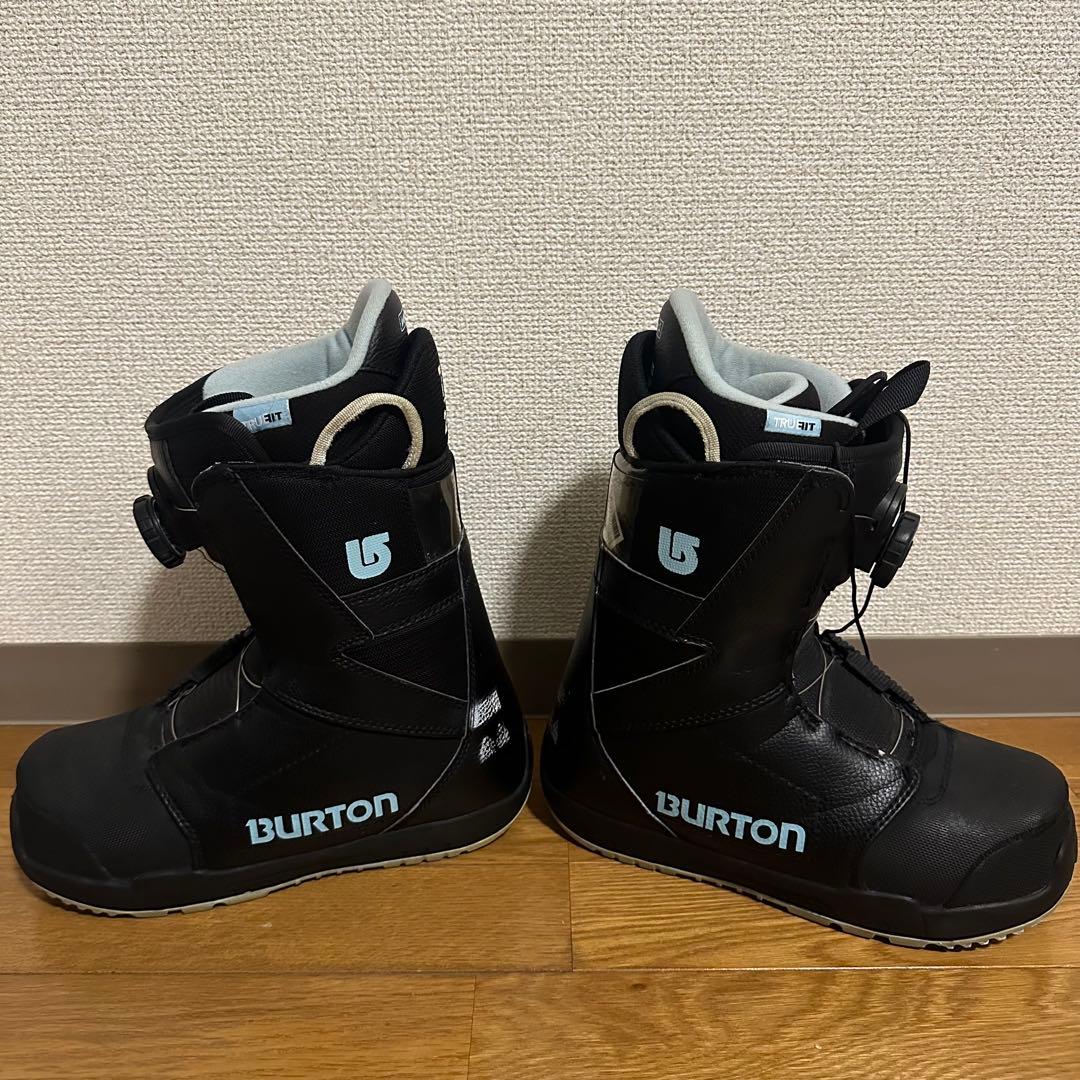 BURTON スノーボードブーツ ブラック/ライトブルー 24.5cm boa