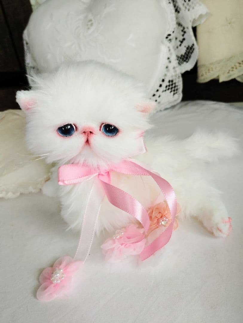 短足ころりんボディ♡うるるんオメメの子猫ちゃん♡アートドール♡ぬいぐるみ♡