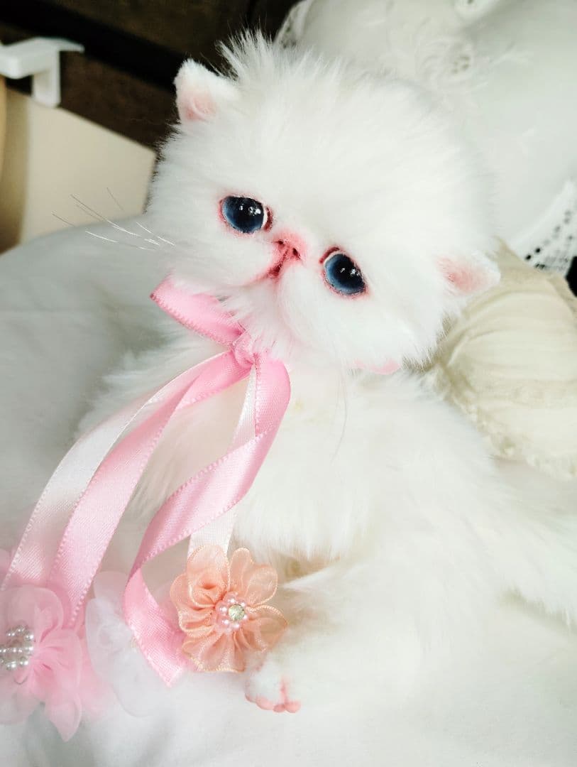 短足ころりんボディ♡うるるんオメメの子猫ちゃん♡アートドール♡ぬいぐるみ♡