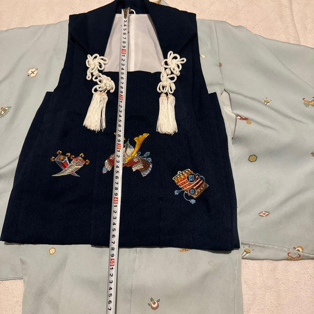 【正絹】男児 七五三 着物　被布　3歳用