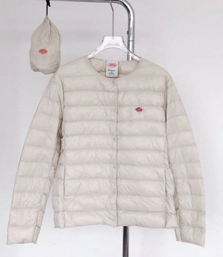 DANTON ホワイト ダウンジャケット