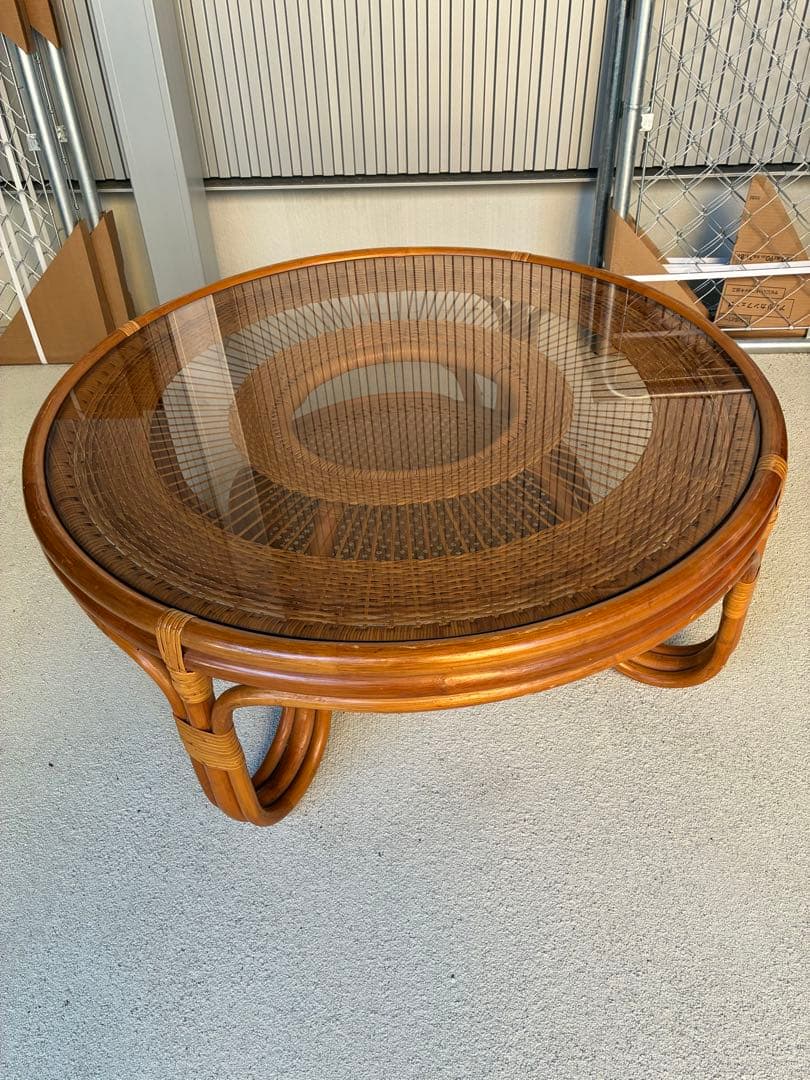 ラタン★藤★丸型テーブル★送料込！