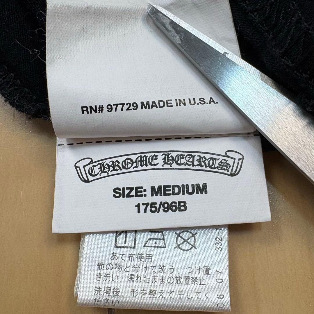 美品 クロムハーツ ハーフダガー スクリプト ロングスリーブTシャツ Mサイズ