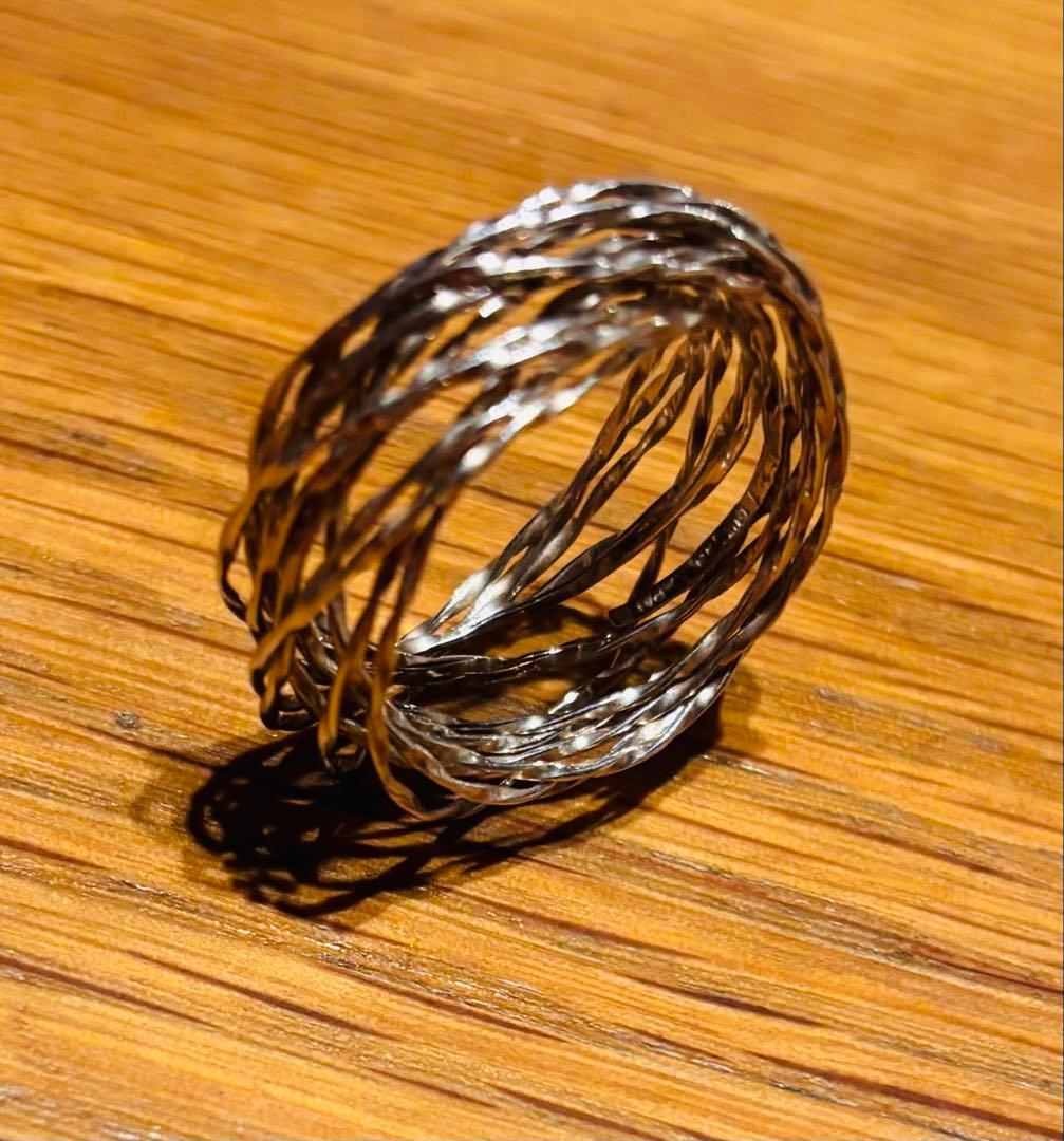 m*o様 平松保城　ケージリング　鳥の巣リング　指輪　シルバー925 20号