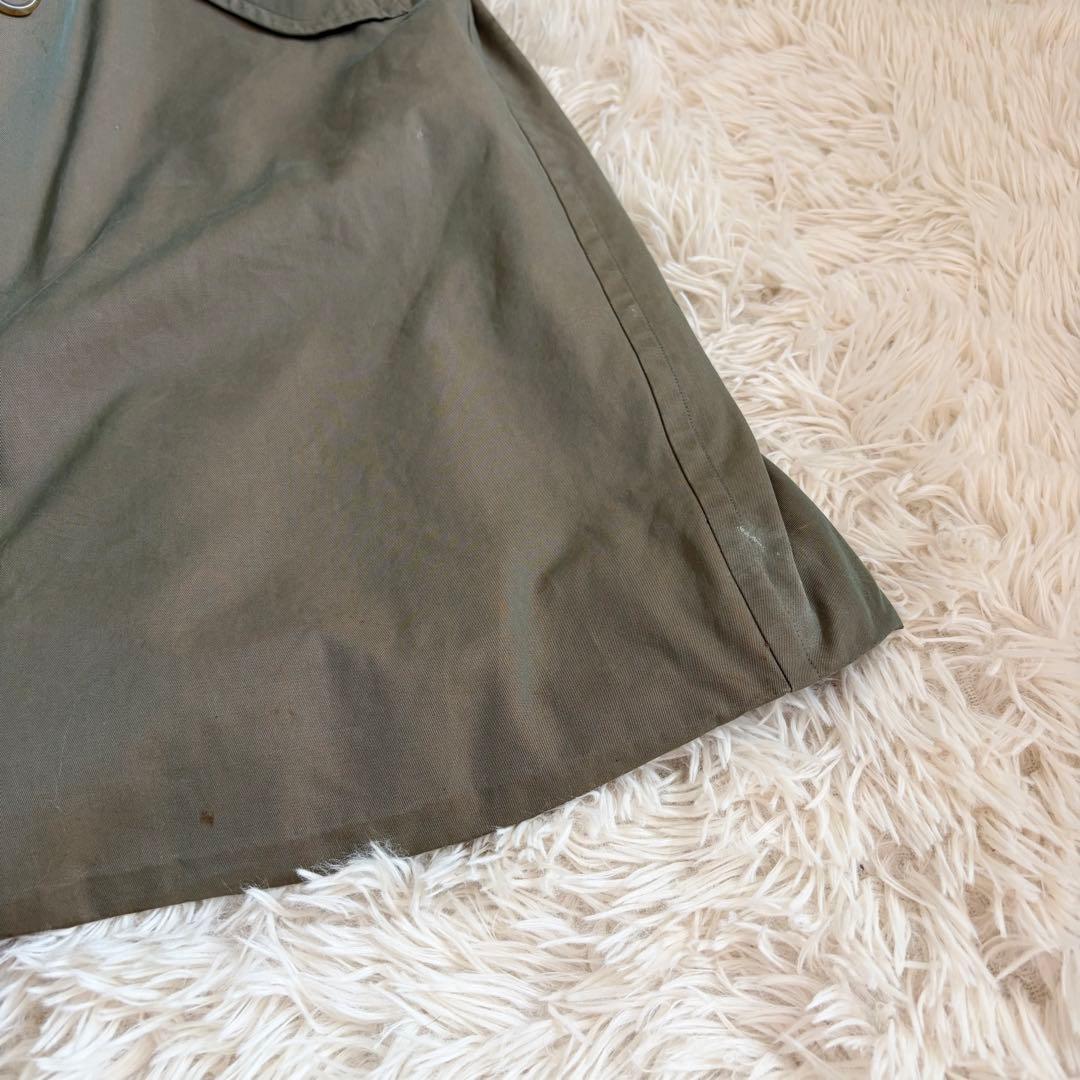 【人気定番】バーバリー トレンチコート ノバチェック ヴィンテージ カーキ M