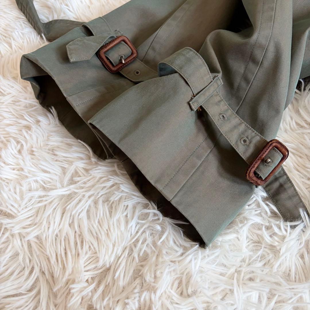 【人気定番】バーバリー トレンチコート ノバチェック ヴィンテージ カーキ M