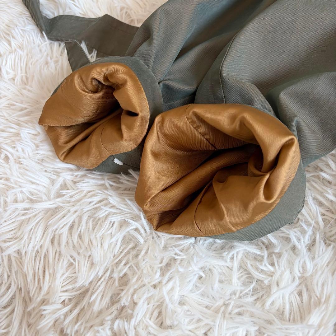 【人気定番】バーバリー トレンチコート ノバチェック ヴィンテージ カーキ M