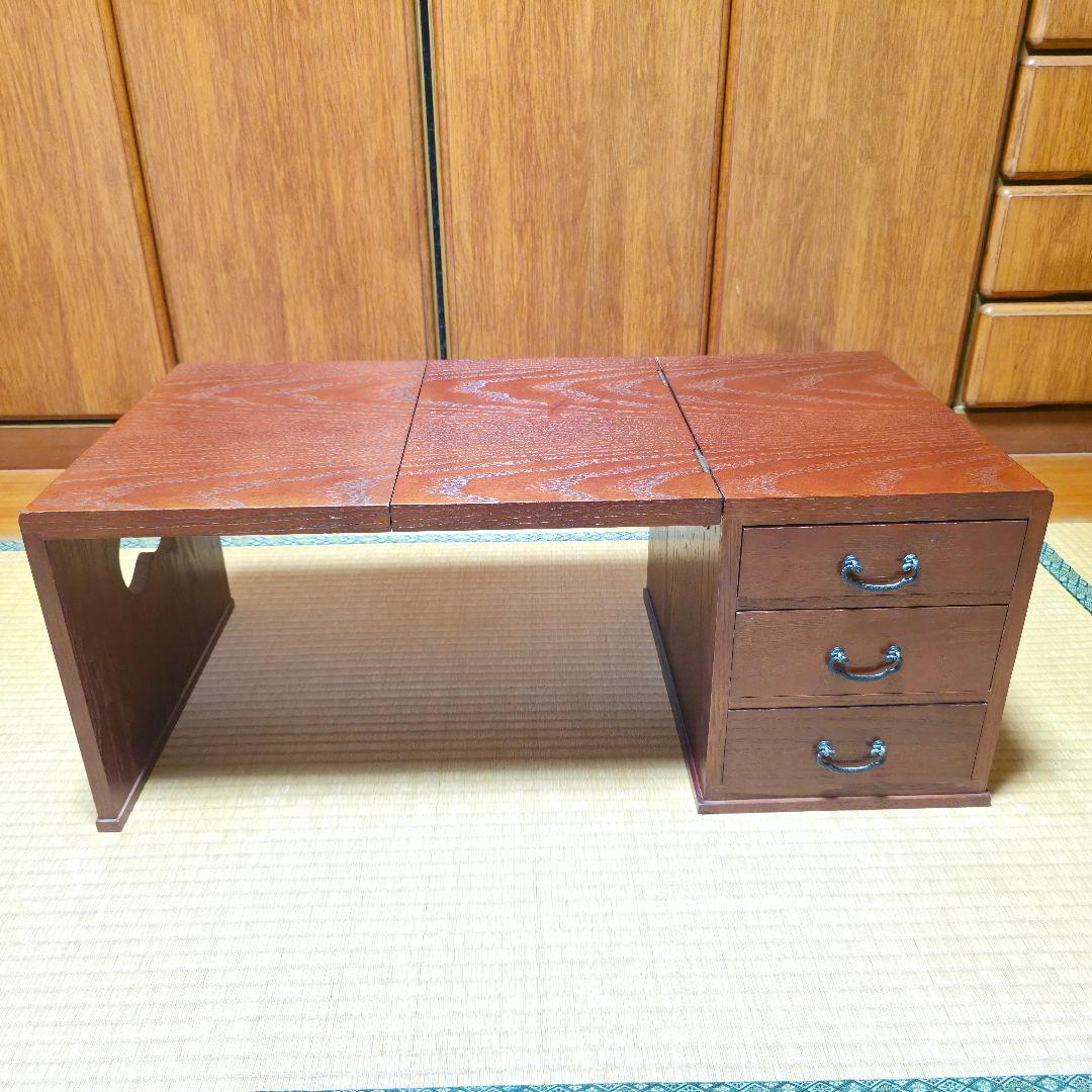 【美品】折り畳み座机・文机　昭和レトロ家具　ヴィンテージ家具　アンティーク　匿名