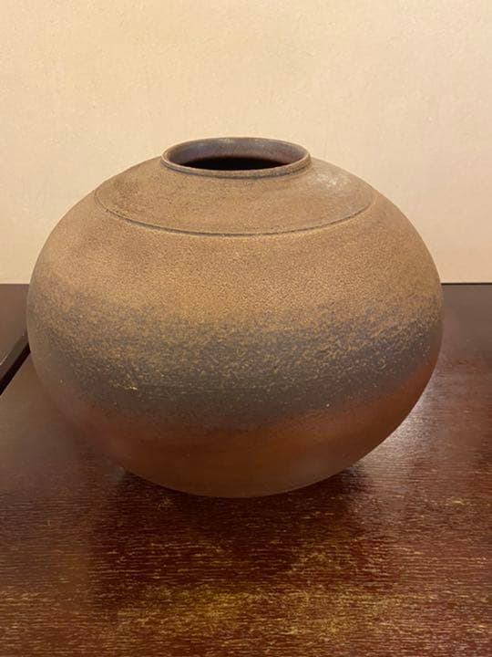 幸崎達彦　備前焼　壺　入選作品鑑定済