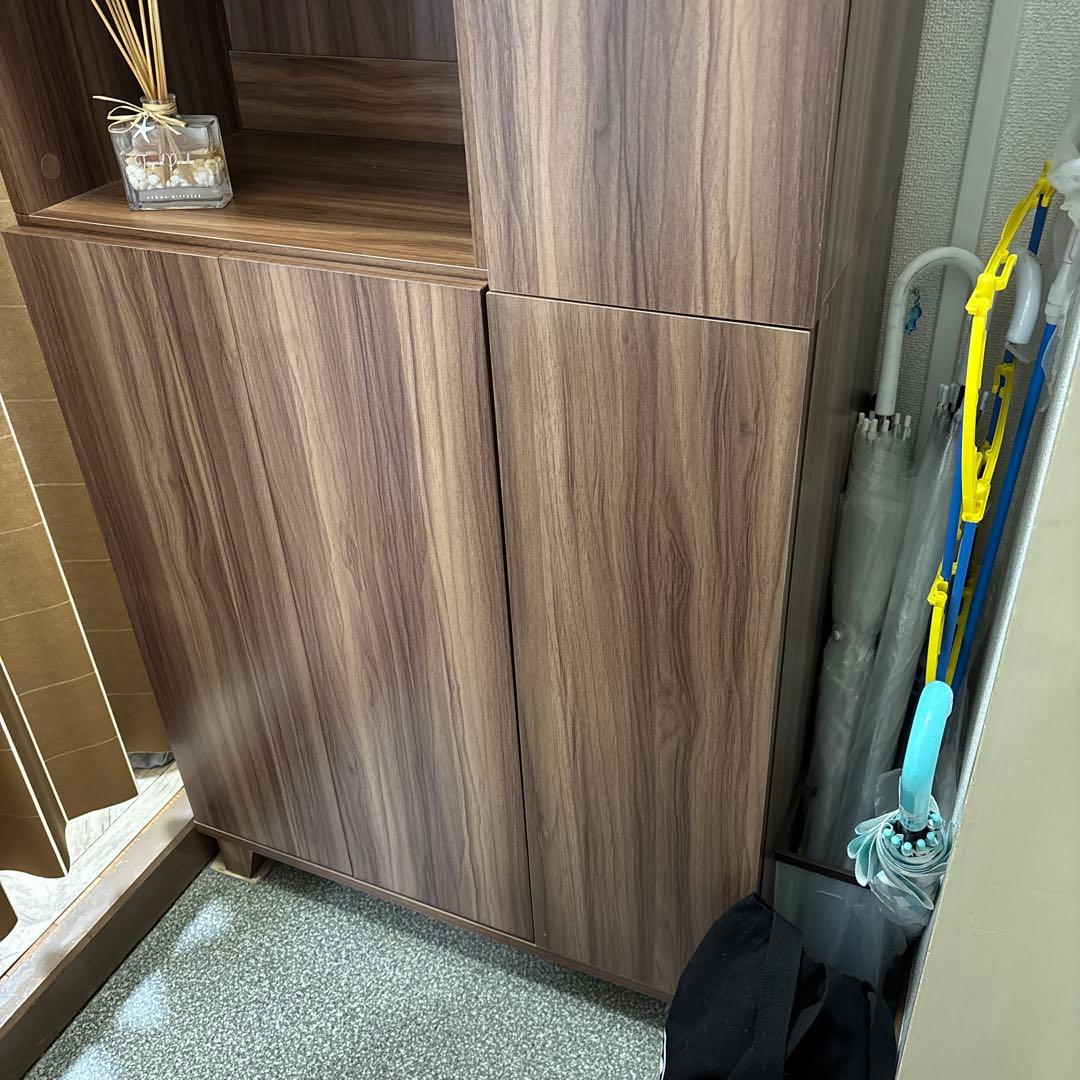 木目調の靴箱・シューズラック