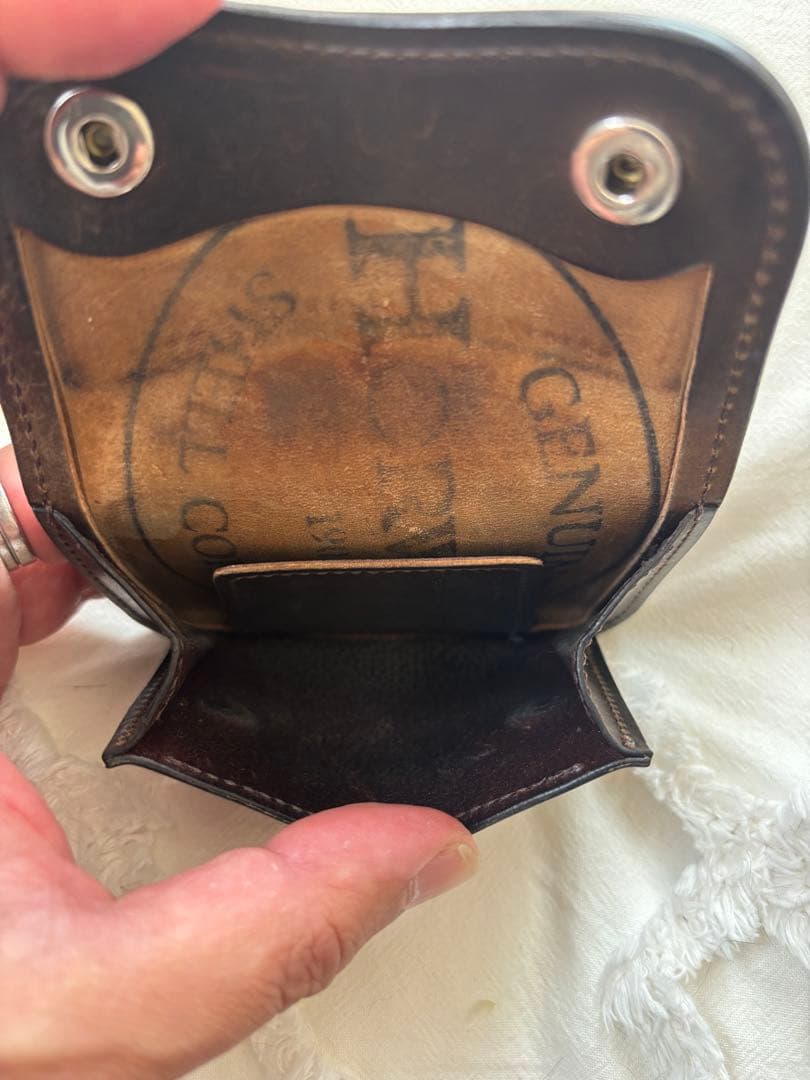 ☆ラストクロップス タング☆シェルコードバン☆スタンプ有り☆ダークコニャック