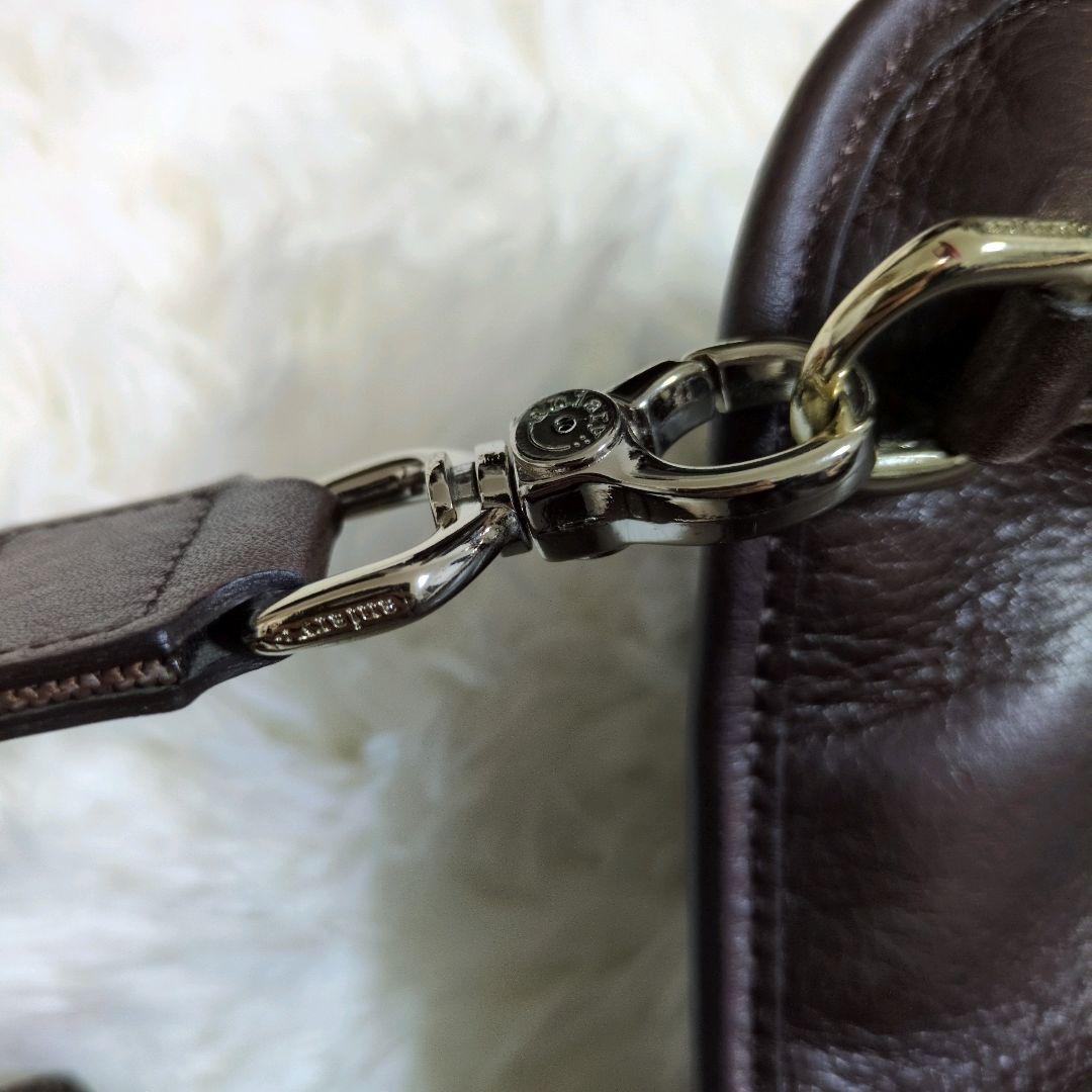 アニアリ　ボディバッグ　ショルダー　レザー　革　　ブラウン　ゴールド　カモフラ