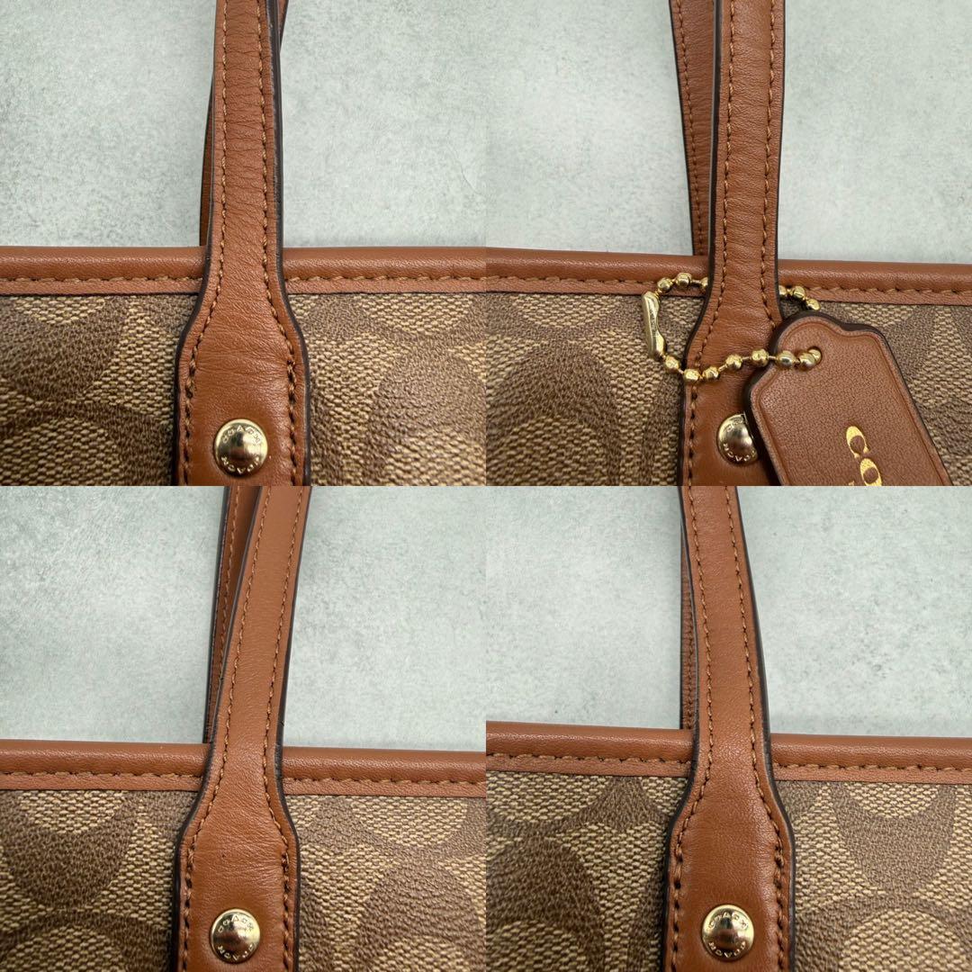 COACH コーチ トートバッグ PVC ヘリテージ 肩掛け シグネチャー