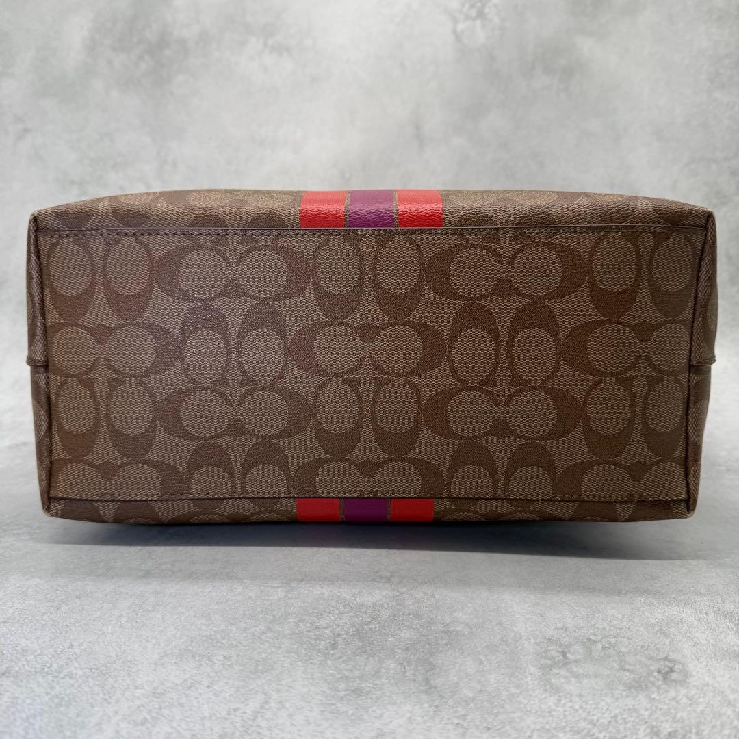 COACH コーチ トートバッグ PVC ヘリテージ 肩掛け シグネチャー