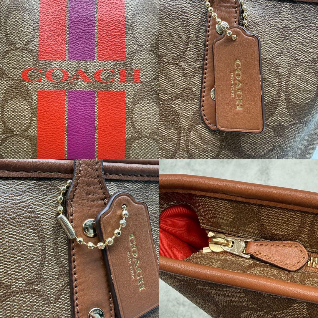 COACH コーチ トートバッグ PVC ヘリテージ 肩掛け シグネチャー