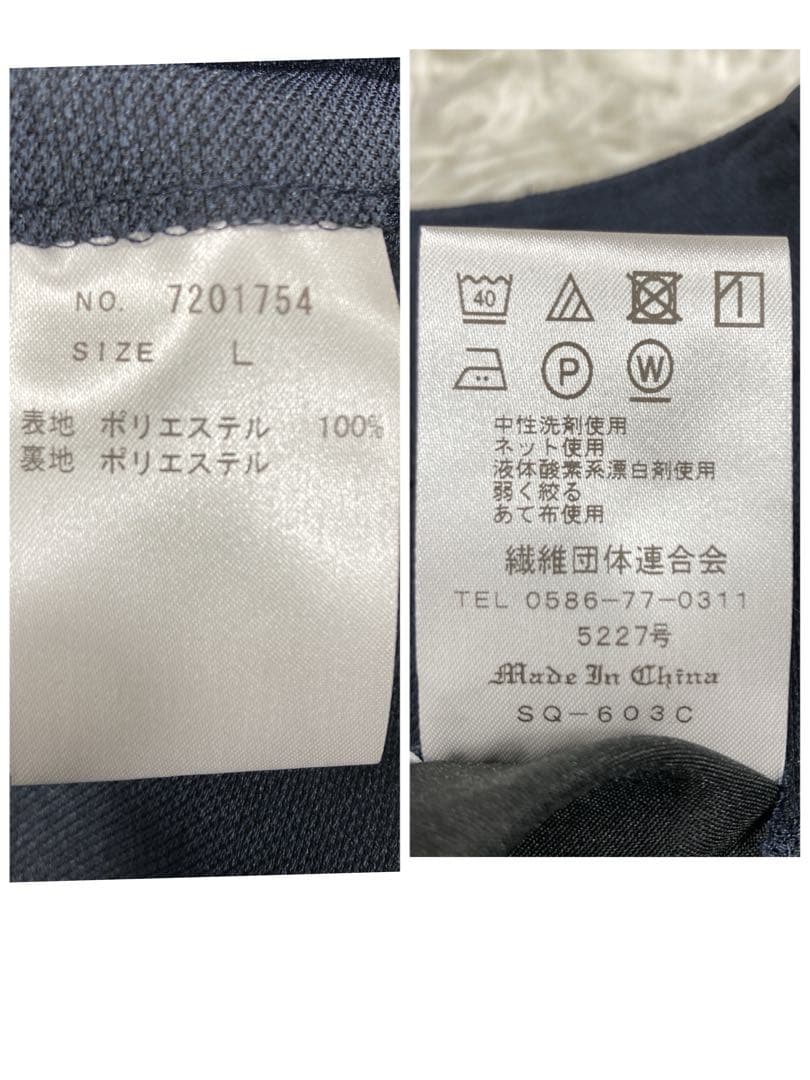 極美品　オリヒカ　セットアップスーツ　ウォッシャブル　ネイビー　XL/Lサイズ