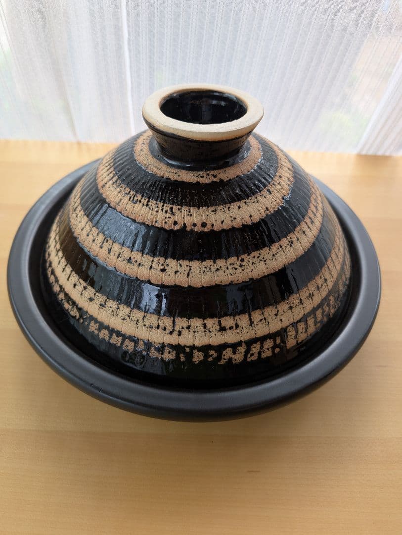 即発送☆未使用品　長谷園　ふっくらさん　黒らく　大