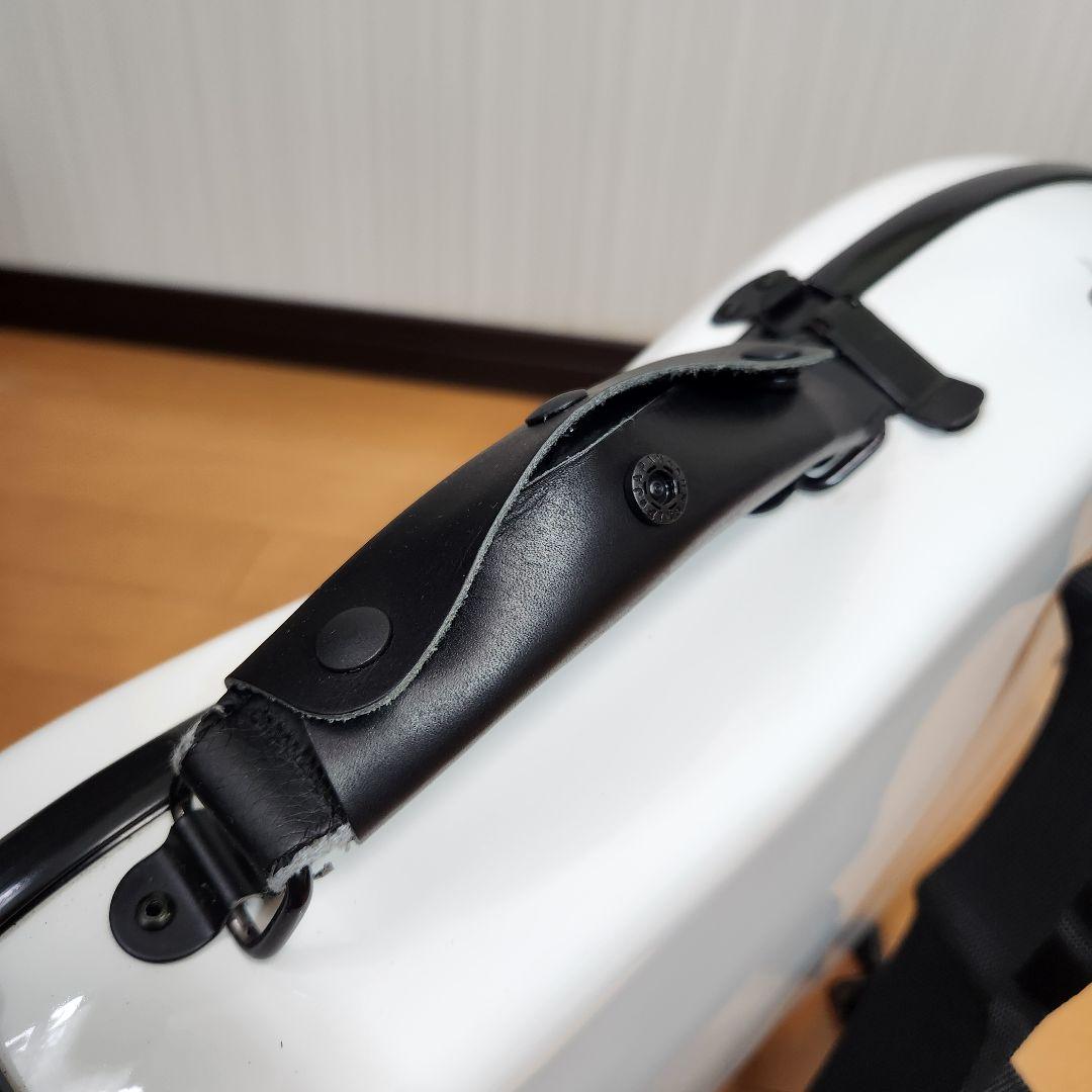 【新品ストラップ、ハンドルカバー付き】チェロ ハードケース 1/10サイズ 白