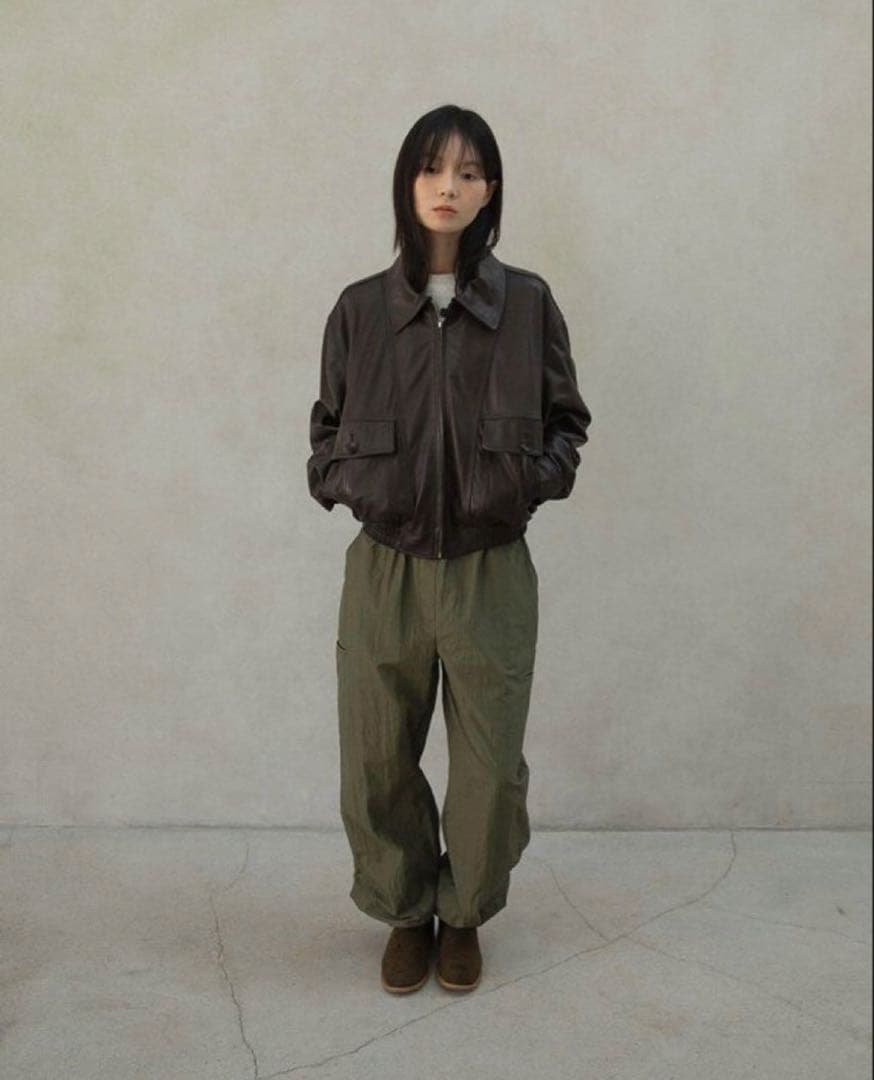 【ohotoro】 A2 lambskin jacket レザージャケット