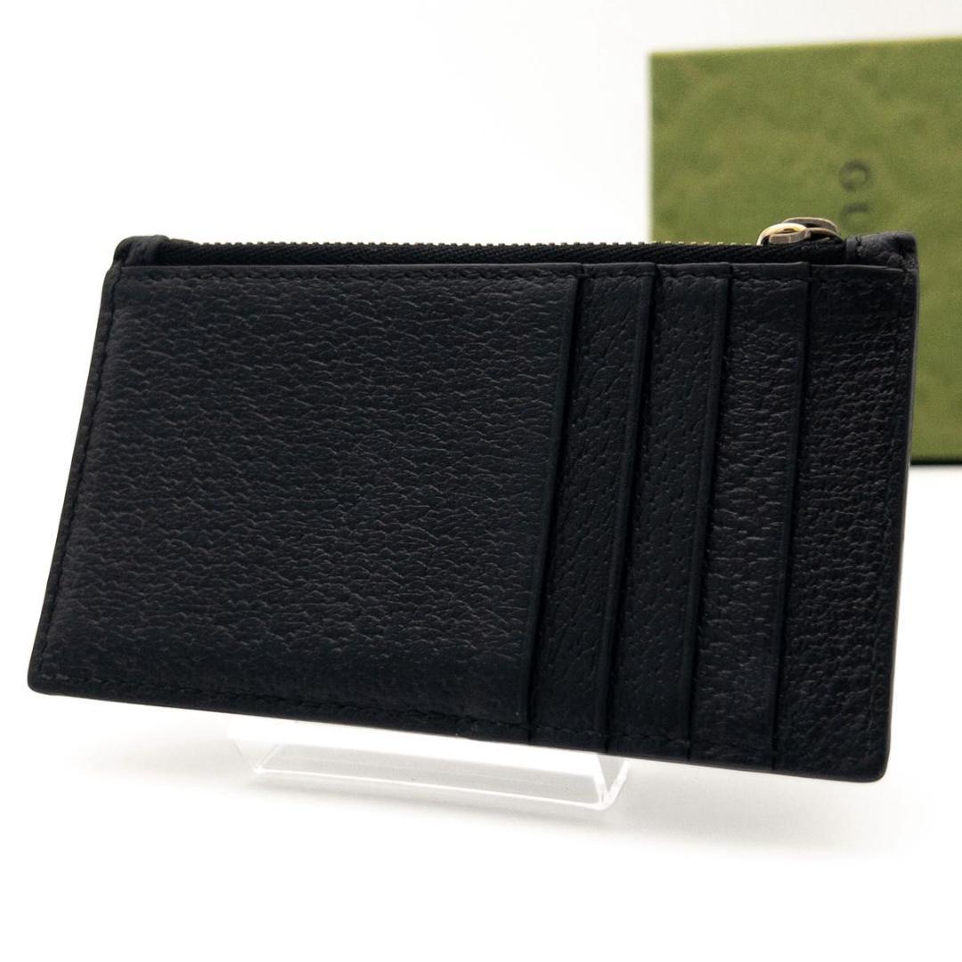 【超極美品】GUCCI GGマーモント　カードケース　黒