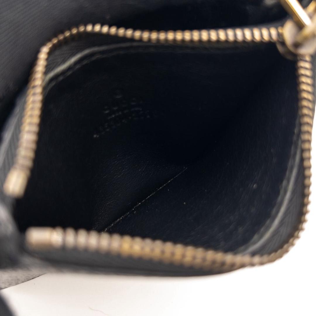 【超極美品】GUCCI GGマーモント　カードケース　黒