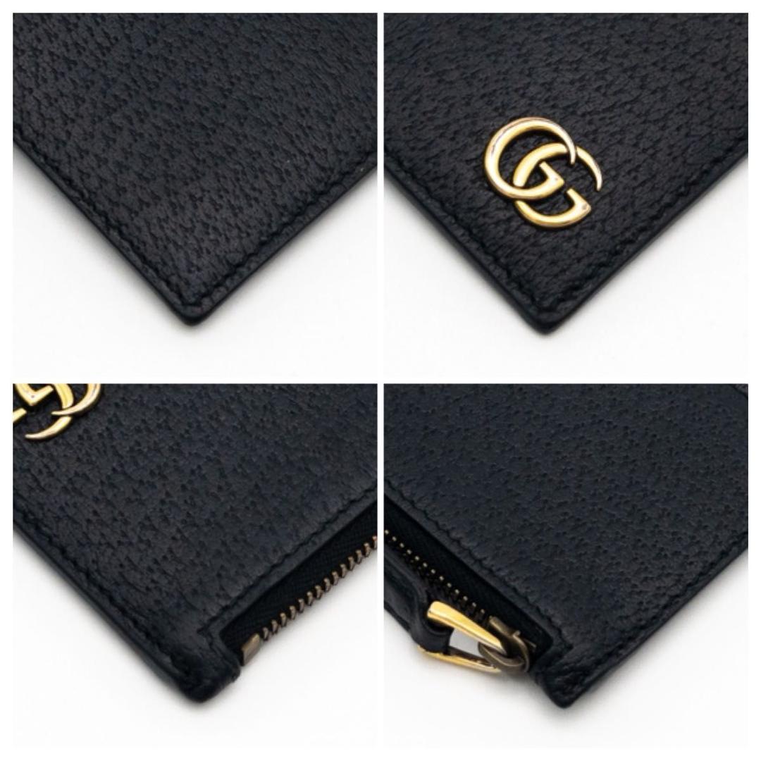 【超極美品】GUCCI GGマーモント　カードケース　黒