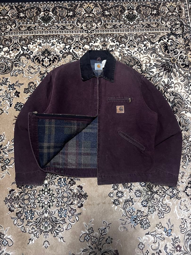 希少 90s カーハートデトロイトジャケット J43 BRG