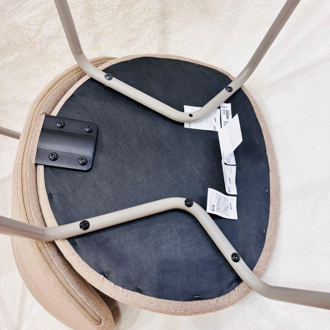 極美品　IKEA KRYLBO クリルボー ダークベージュ チェア　2脚セット