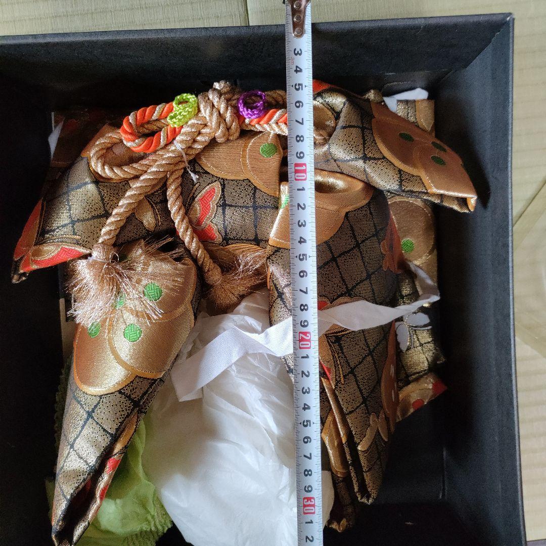 七五三用　正絹袋帯　金色花柄装飾品　こども　金糸